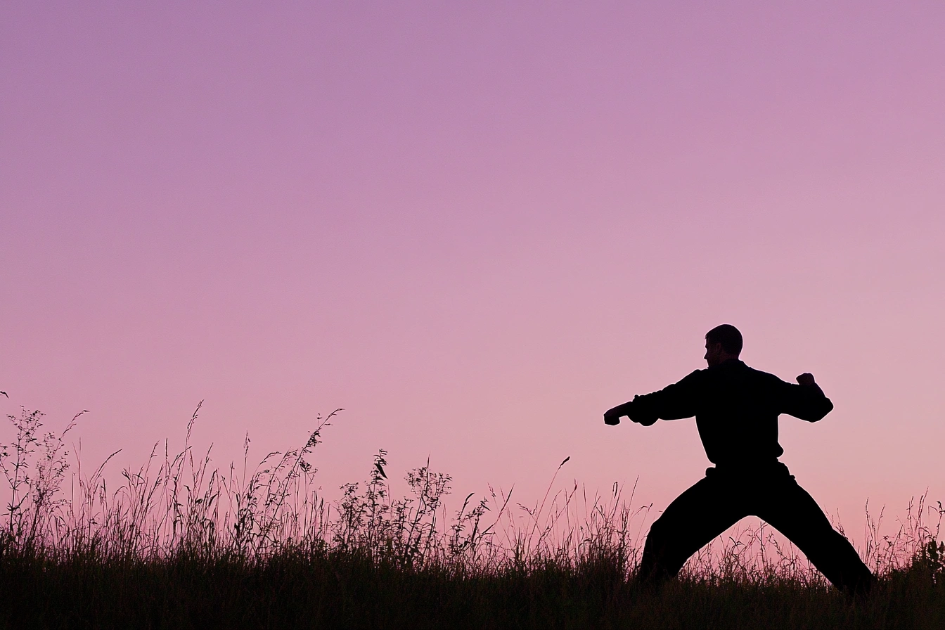 Людина в момент фізичної активності на природі